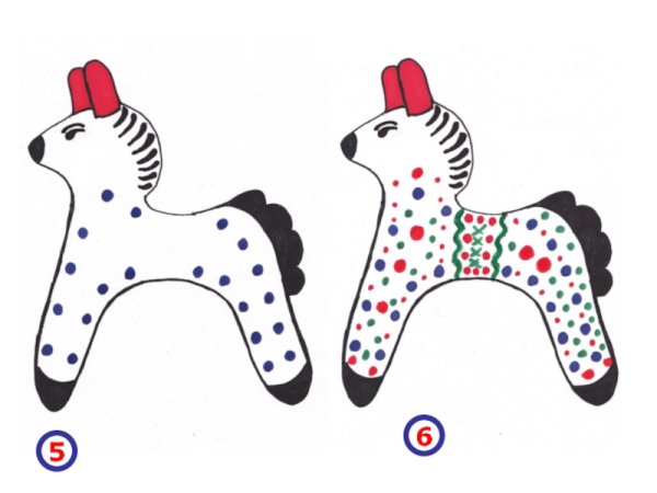 Пластилинография Дымковская лошадка