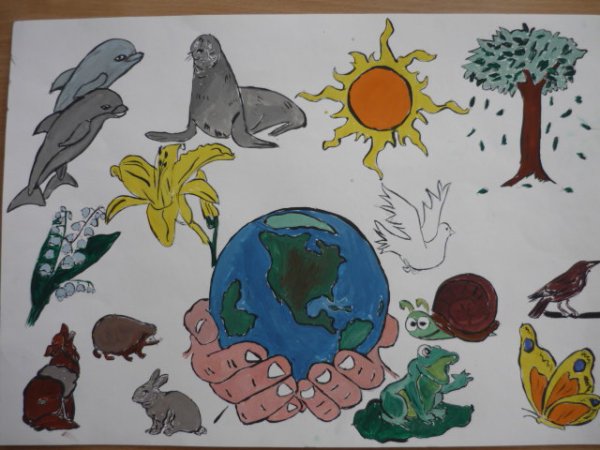 Рисунок на тему живые организмы