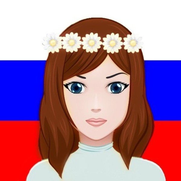 Россия девушка нарисованная