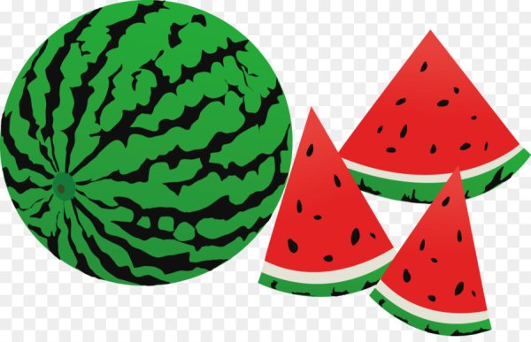 Арбуз для вырезания цветные