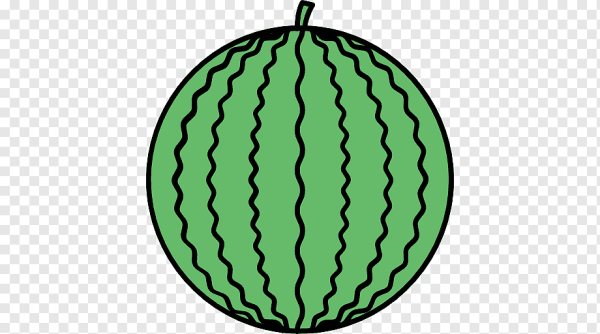 Нарисовать Арбуз круглый