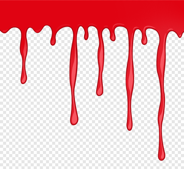 Нарисованные капли крови