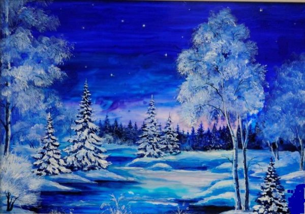 Зимняя сказка изо