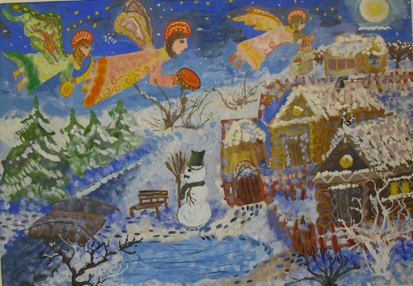 Зимняя фантазия рисунок