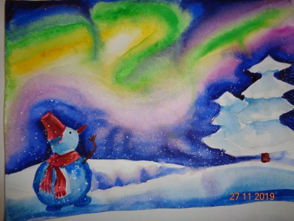 Рисование зимние фантазии