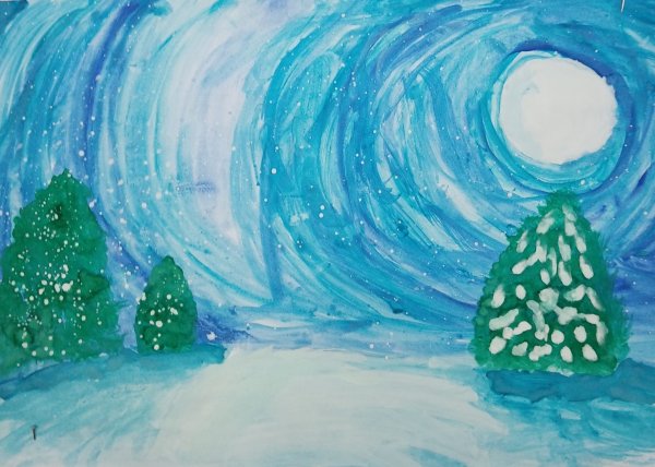 Зимняя фантазия рисунок