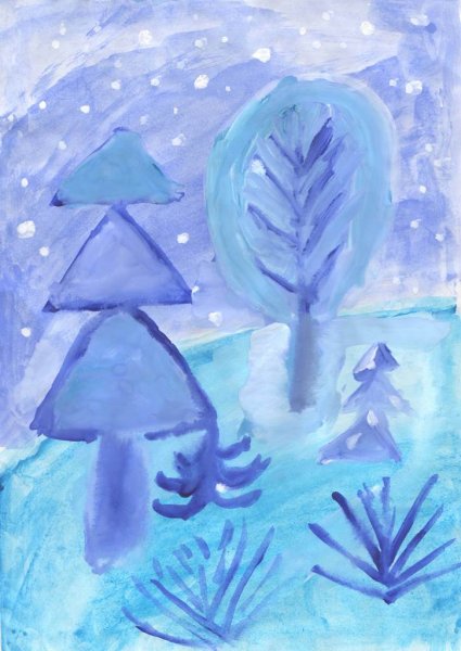 Зимний пейзаж на конкурс