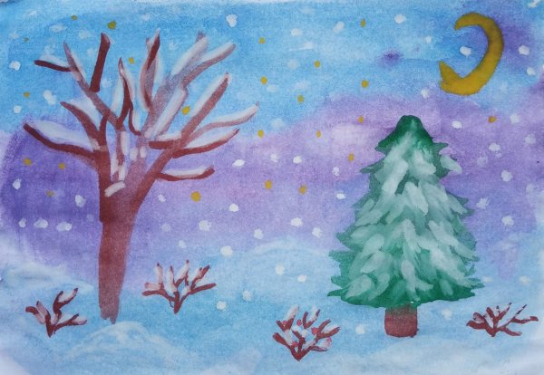 Зимние рисунки