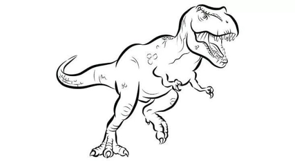 Тарбозавр раскраска динозавра