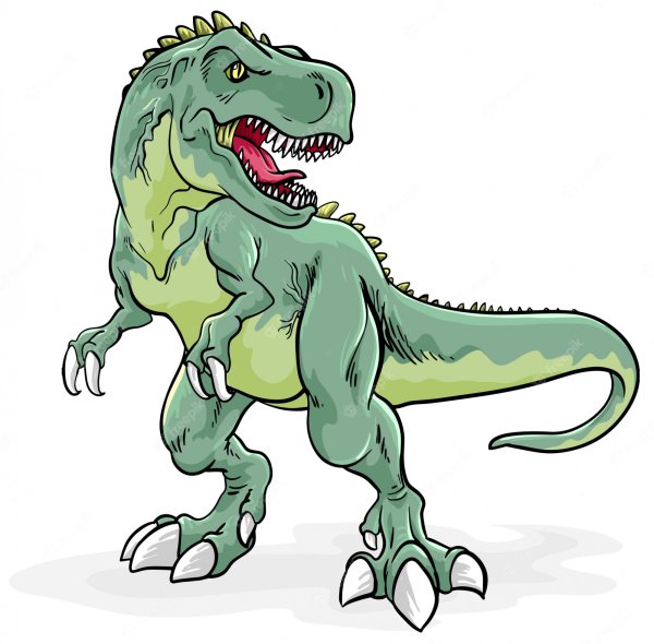 Динозавр Тирекс вектор