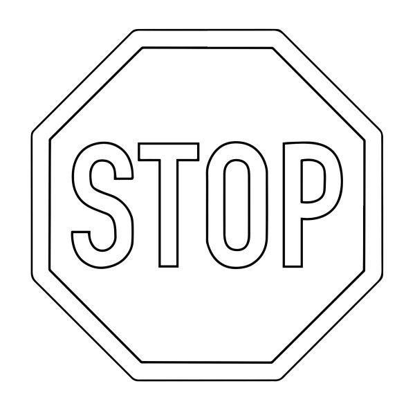 Дорожные знаки черно белые