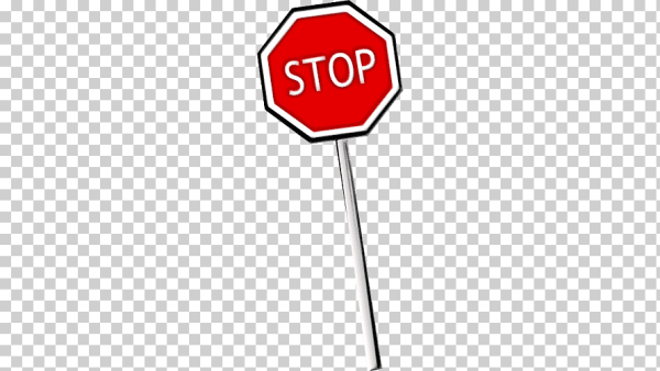 Сломанный знак стоп