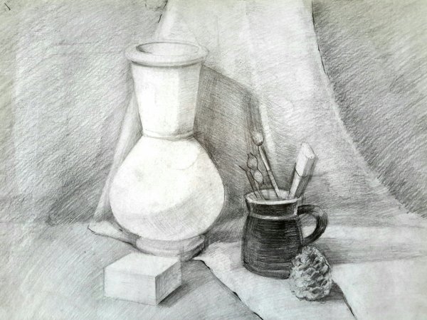 Натюрморт карандашом
