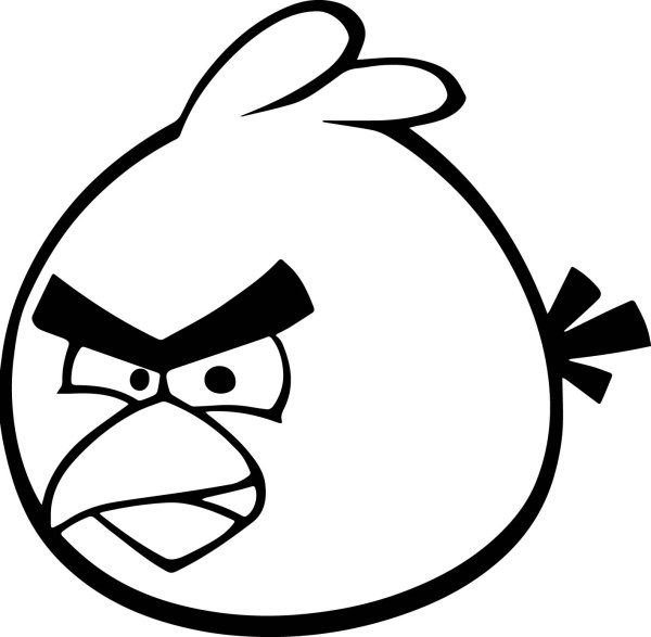 Трафарет Энгри бердз