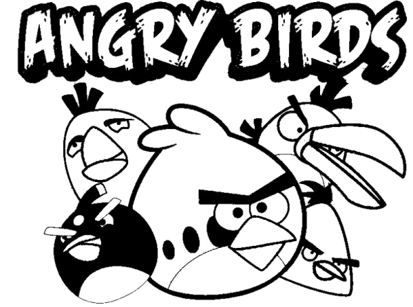 Раскраски Angry Birds Seasons