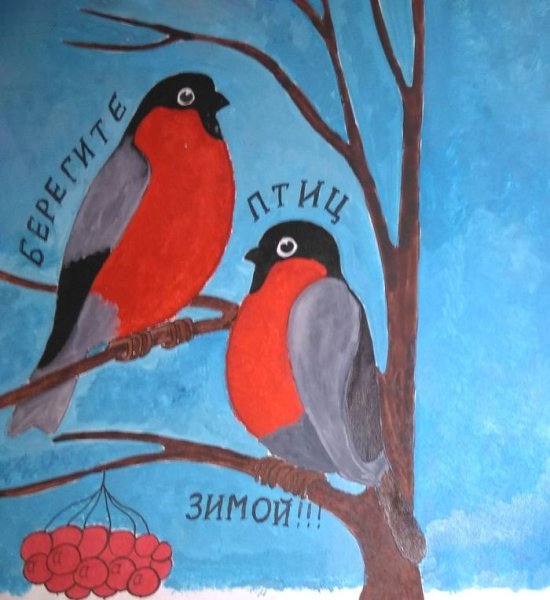 Рисунок на тему птицы