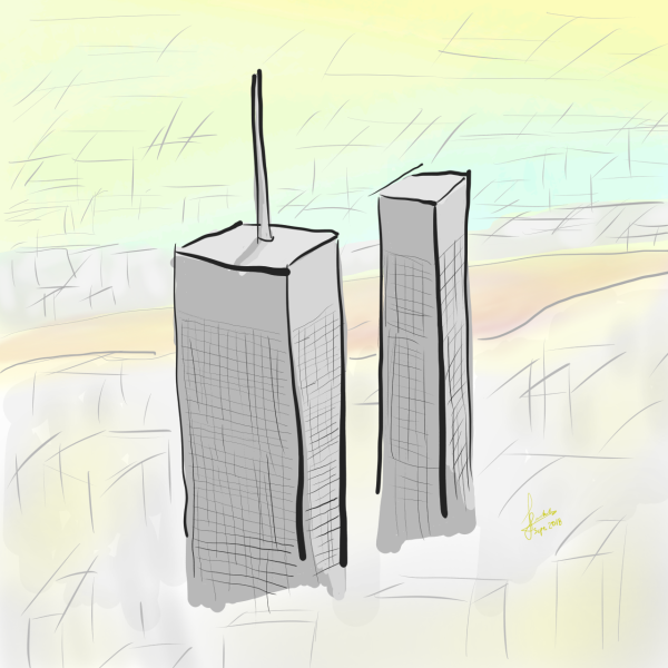 Рисунки башен близнецов