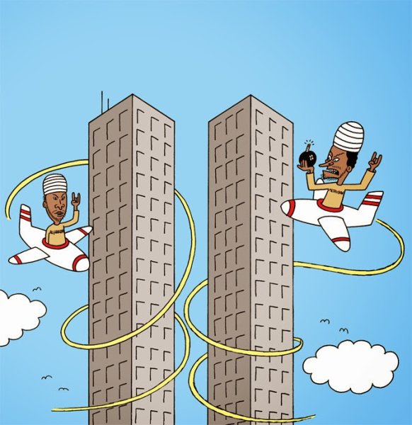 Мемы про башни Близнецы