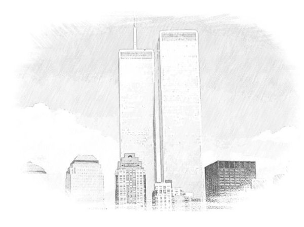 Всемирный торговый центр рисунок