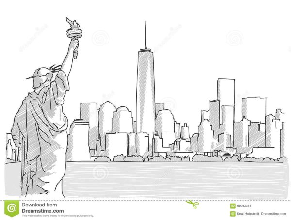 Нью Йорк набросок