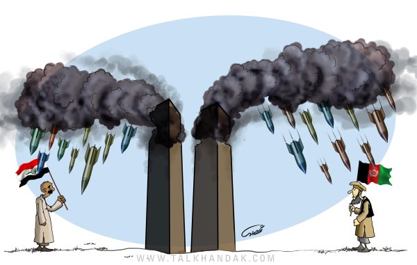 Башни Близнецы карикатура