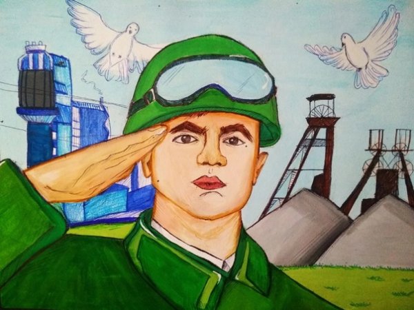 Рисунок защитникам Донбасса