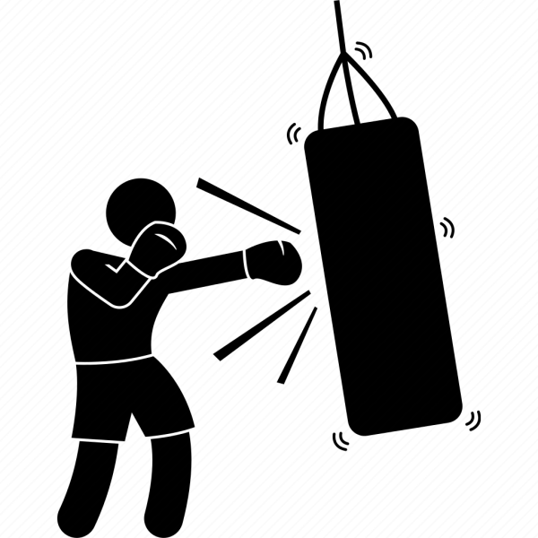Боксёрская груша пиктограмма