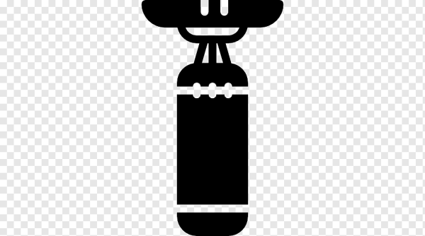 Боксер с грушей вектор