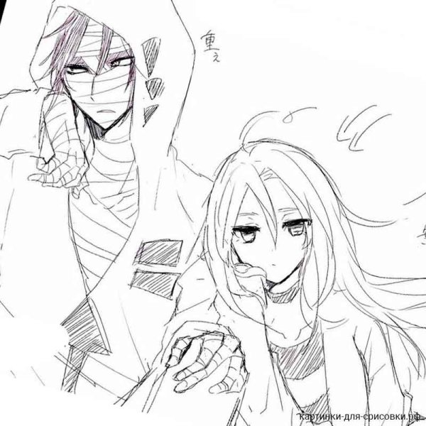 Зак и Рейчел раскраска