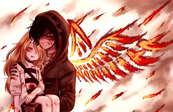 Аниме скетчи ангел кровопролития