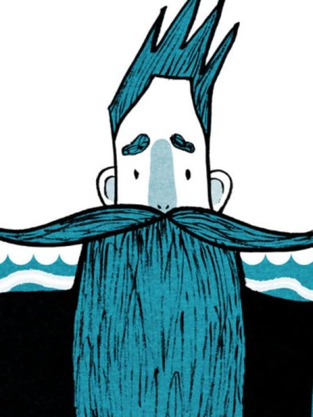 Синяя борода рисовать