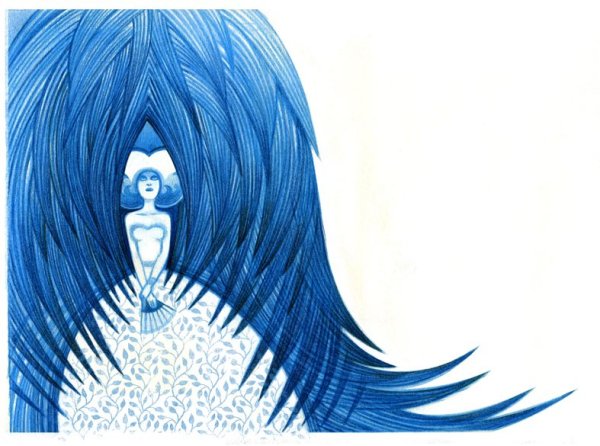 Синяя борода арт для детей