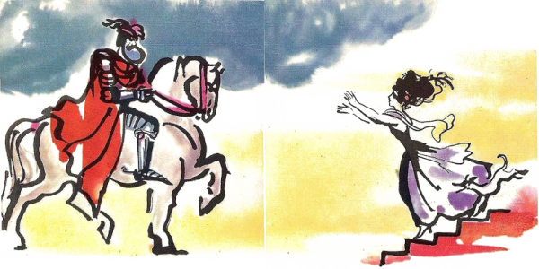 Перро синяя борода раскраска