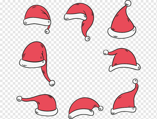 Новогодняя шапка вектор