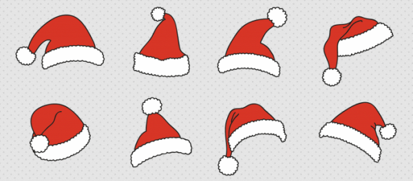 Новогодние шапки маленькие