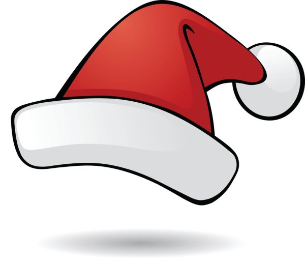 Новогодняя шапка нарисованная