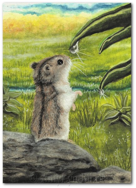 Живопись хомячок