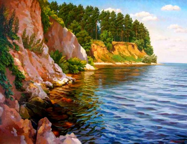 Река мультяшный