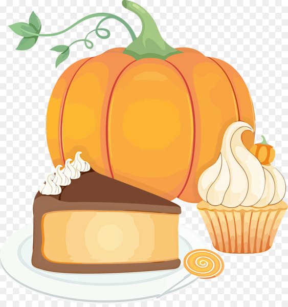 Тыквенный пирог мультяшный