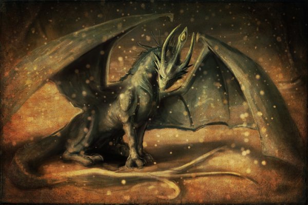 Дракон лежит