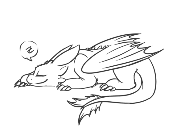 Лайн дракона ночной фурии