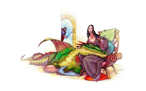 Принцесса рыцарь и дракон