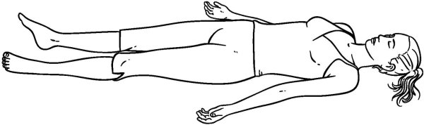 Лежащая фигура человека