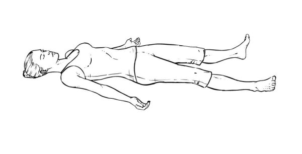 Поза смерти Шавасана