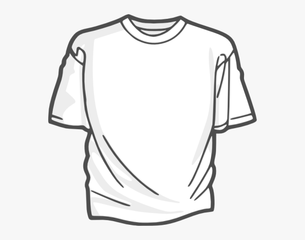 Футболка белая вектор