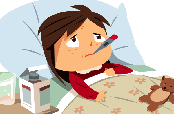 Девочка болеет