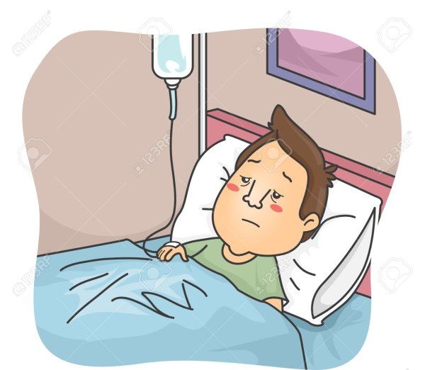 Больной человек рисунок