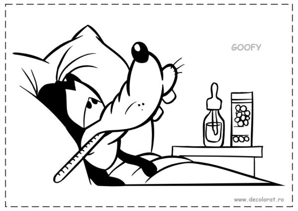 Болеющий человек рисунок