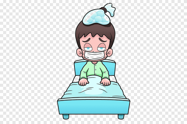 Человек болеет иллюстрация