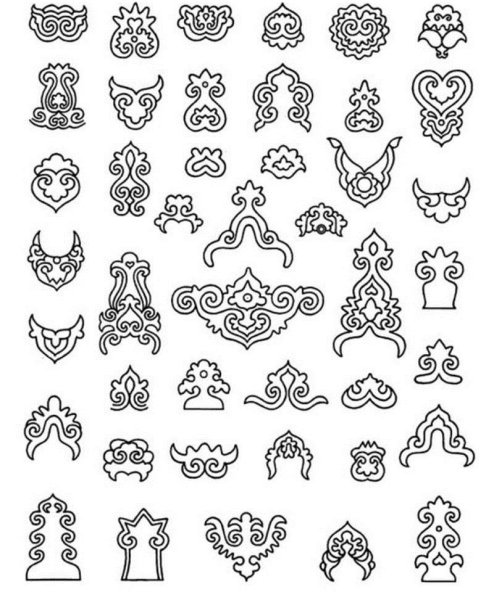 Татарский зооморфный орнамент